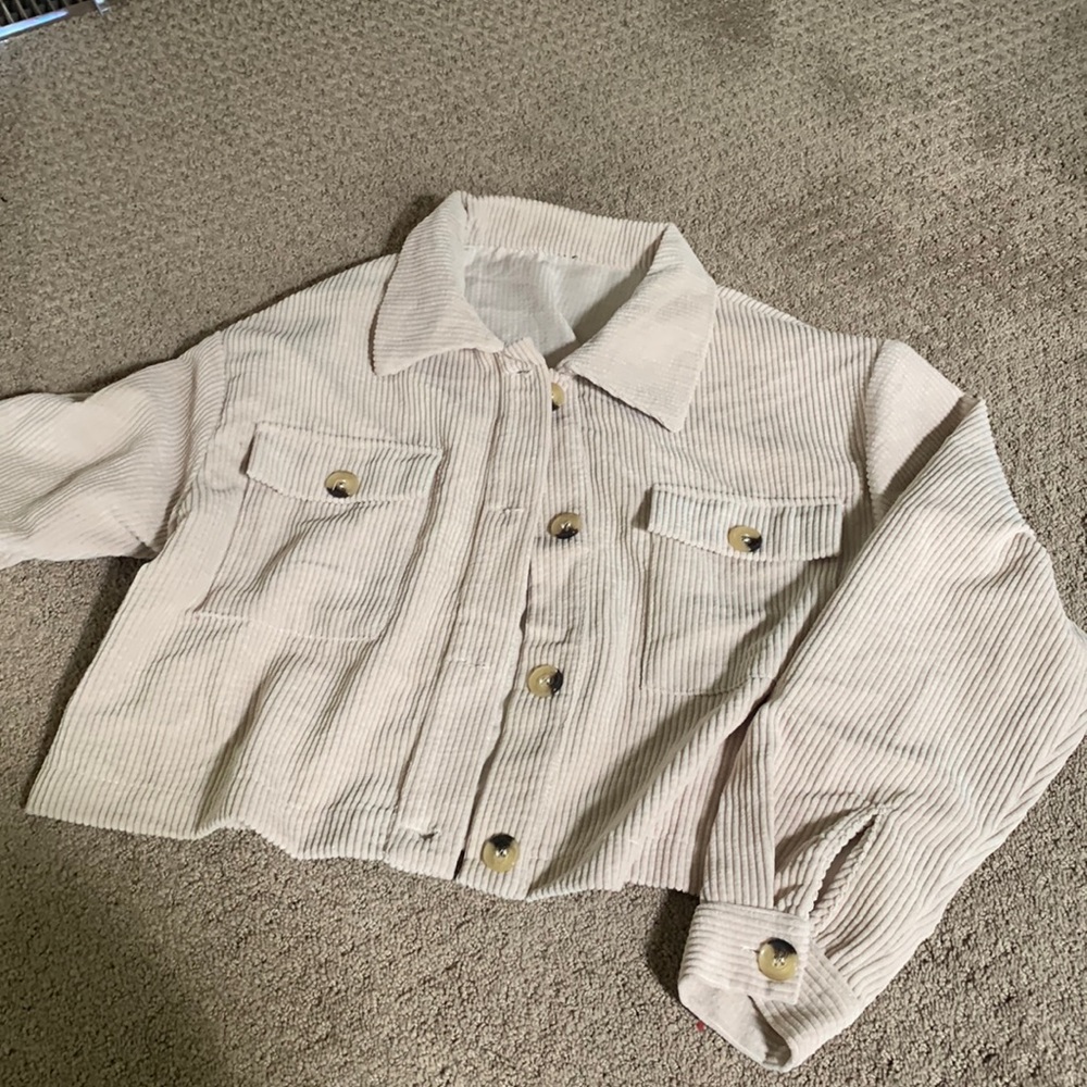 Cropped shacket